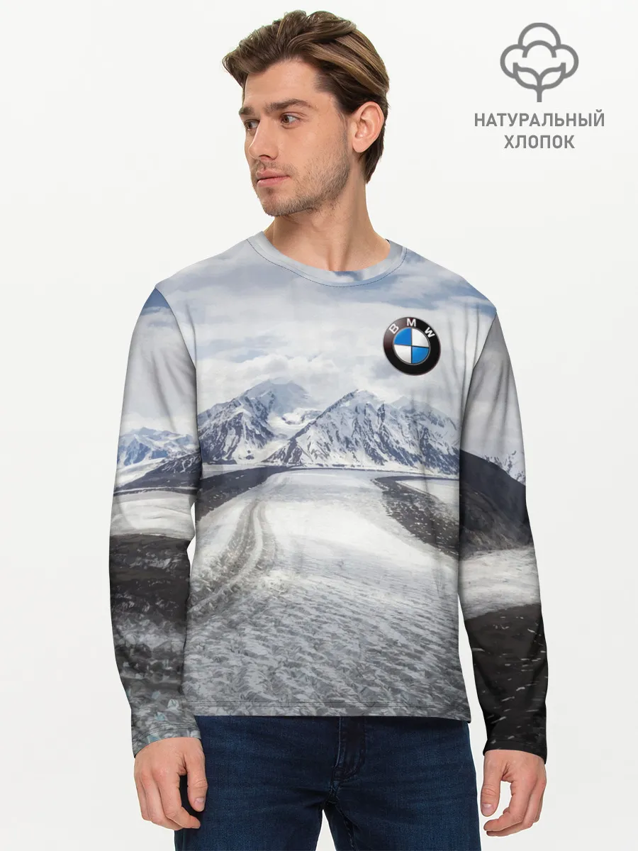 Мужской лонгслив базовый / BMW