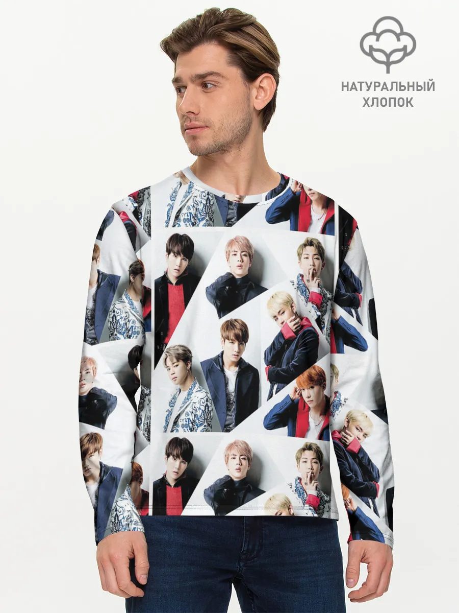 Мужской лонгслив базовый / BTS COLLAGE