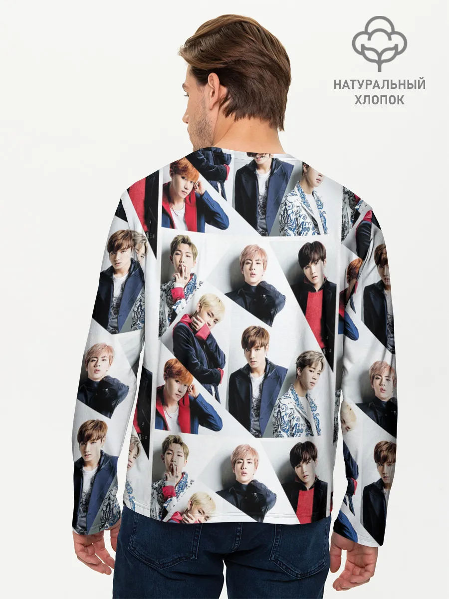 Мужской лонгслив базовый / BTS COLLAGE