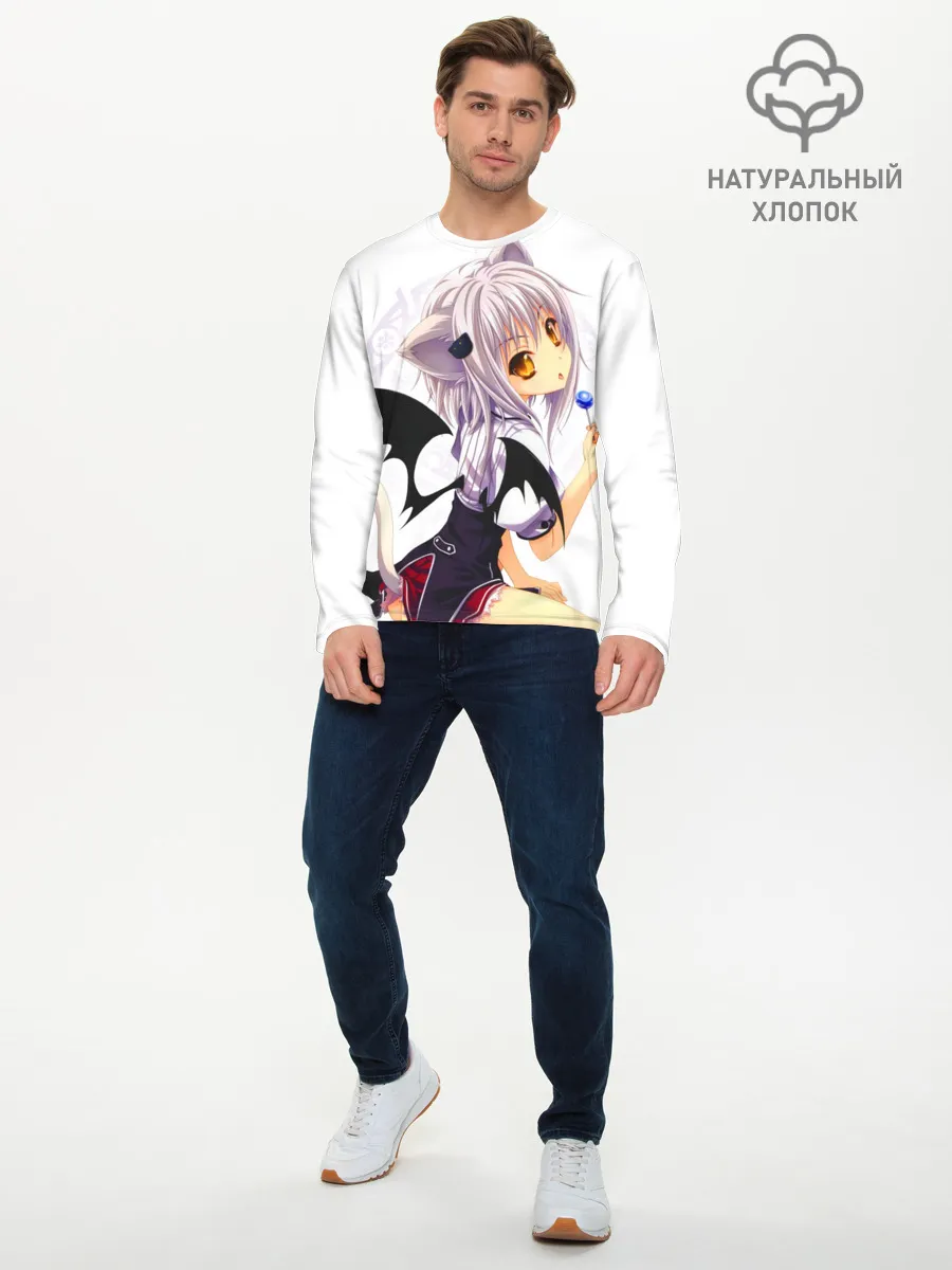 Мужской лонгслив базовый / High School DxD, Конэко