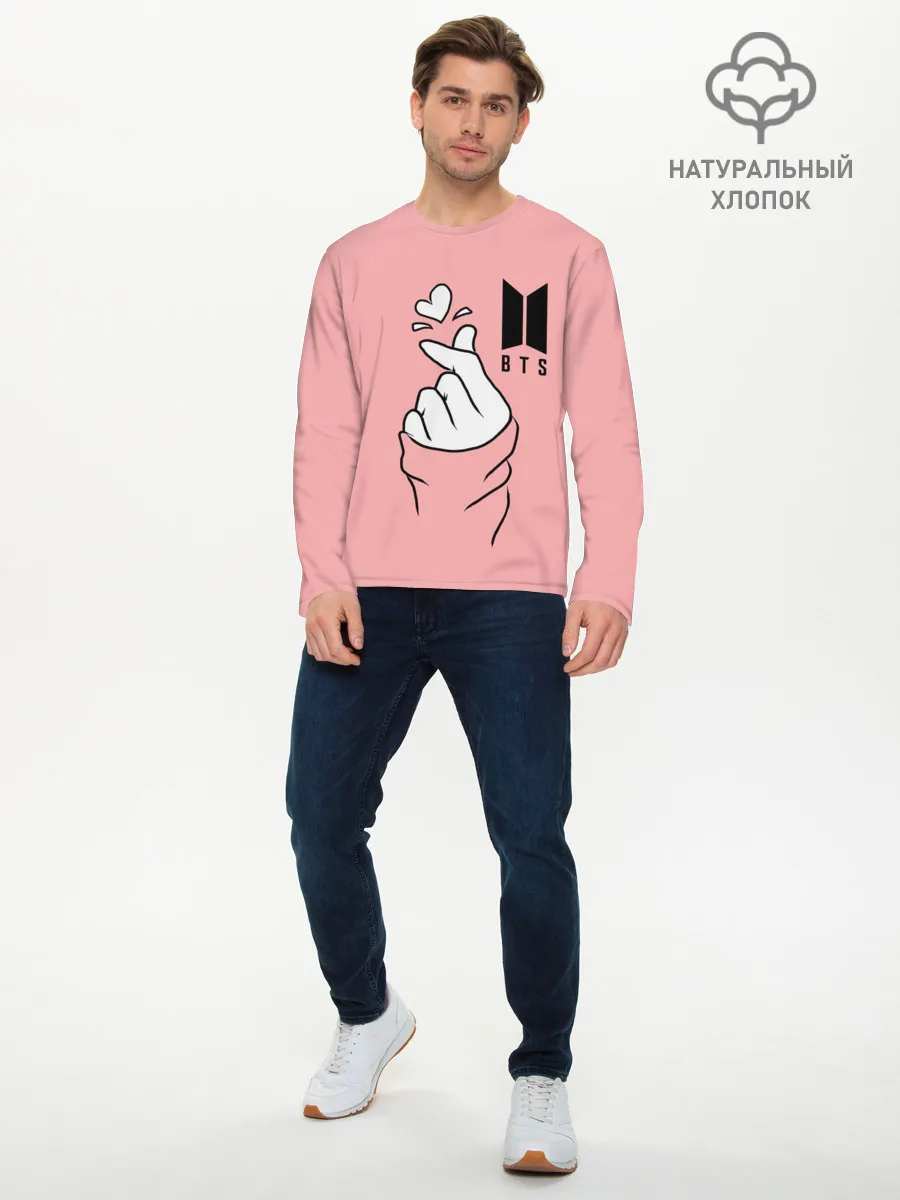 Мужской лонгслив базовый / BTS