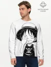 Мужской лонгслив базовый / палец в носу One Piece