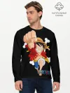 Мужской лонгслив базовый / удар One Piece