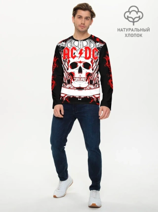 Мужской лонгслив базовый / AC/DC