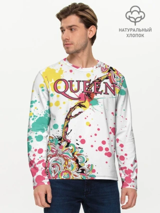Мужской лонгслив базовый / Queen
