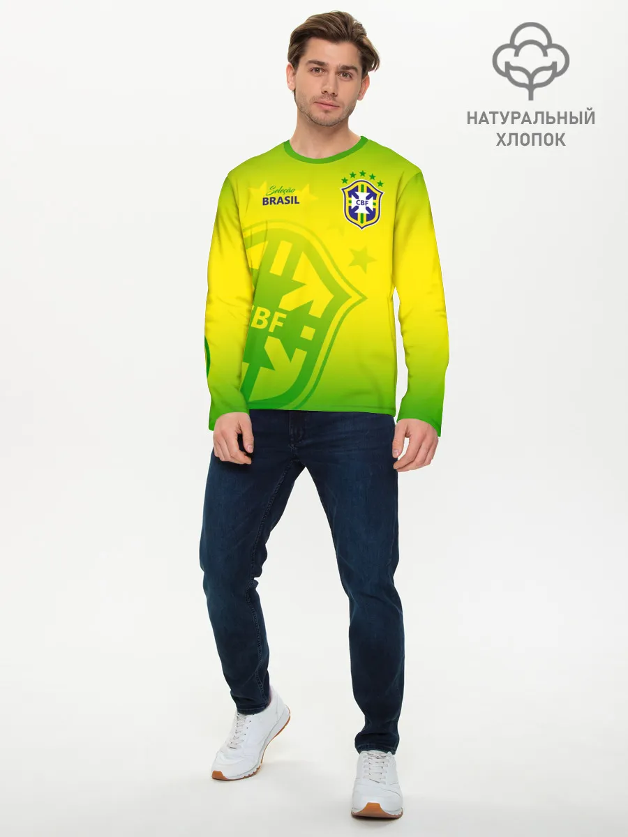 Мужской лонгслив базовый / Бразилия