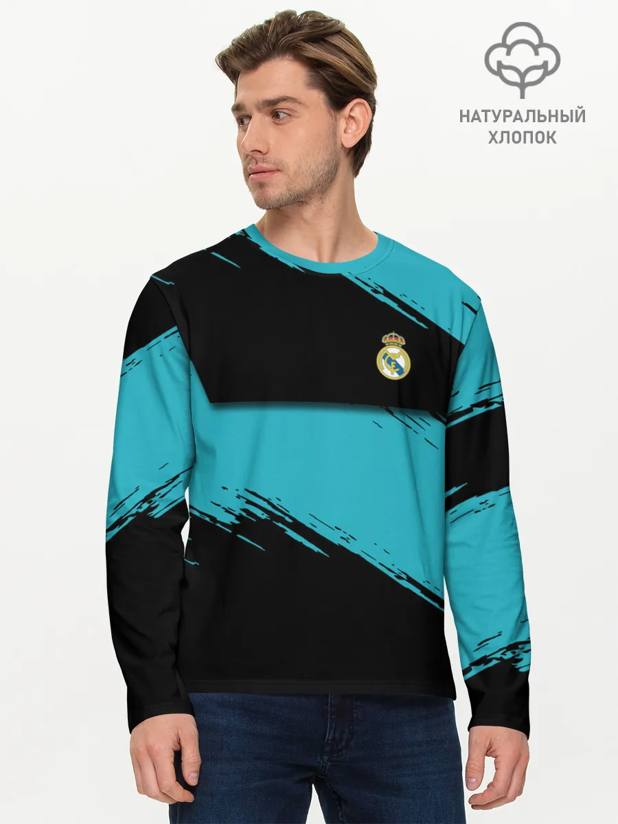 Мужской лонгслив базовый / REAL MADRID.