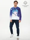 Мужской лонгслив базовый / BTS Blue