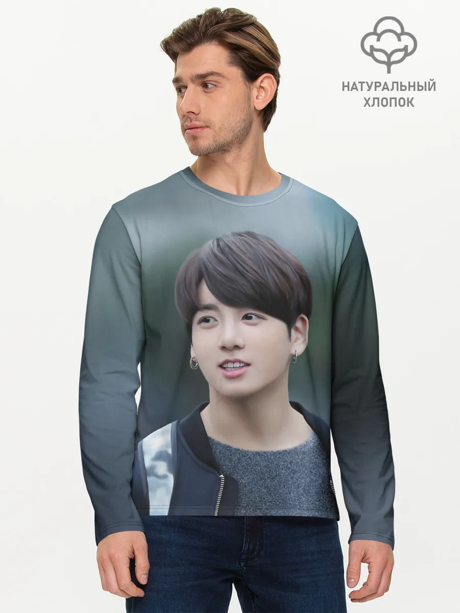 Мужской лонгслив базовый / Корейский Поп