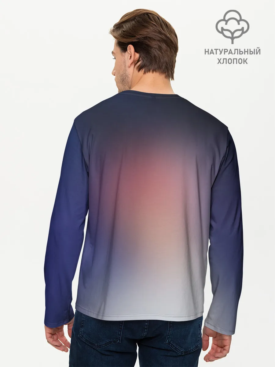 Мужской лонгслив базовый / Kiss