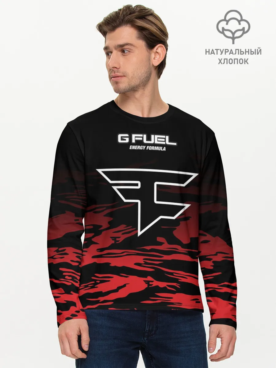 Мужской лонгслив базовый / Faze clan - Jersey pro 2019