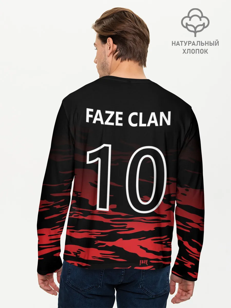 Мужской лонгслив базовый / Faze clan - Jersey pro 2019