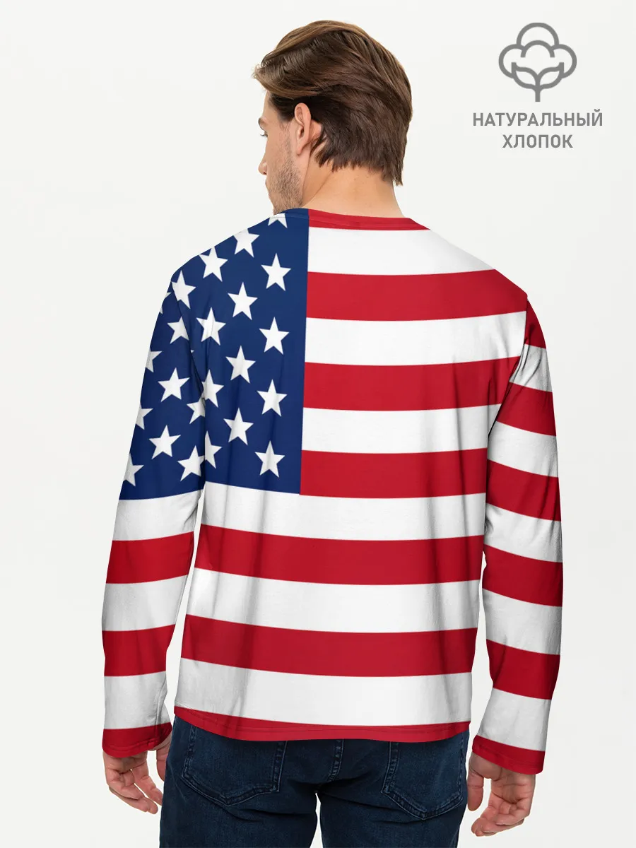 Мужской лонгслив базовый / USA