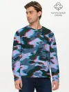 Мужской лонгслив базовый / Камуфляж