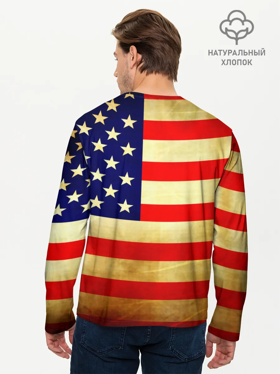 Мужской лонгслив базовый / USA