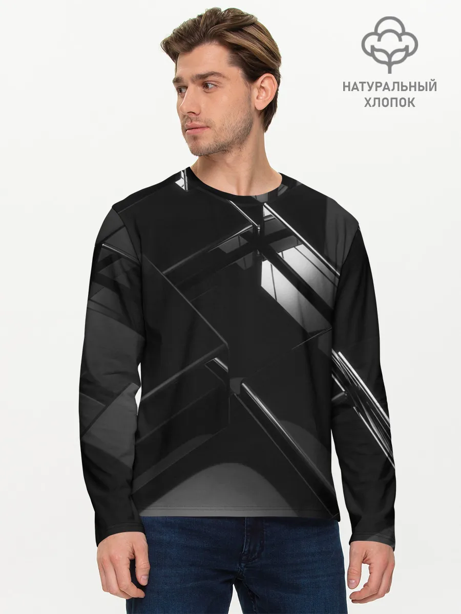 Мужской лонгслив базовый / Текстура