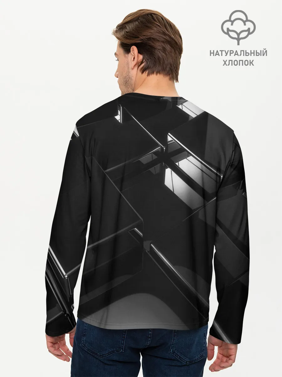 Мужской лонгслив базовый / Текстура