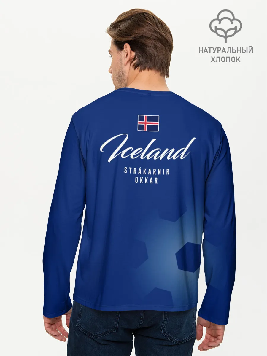 Мужской лонгслив базовый / Сборная Исландии
