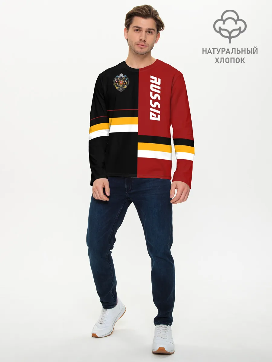 Мужской лонгслив базовый / Russia