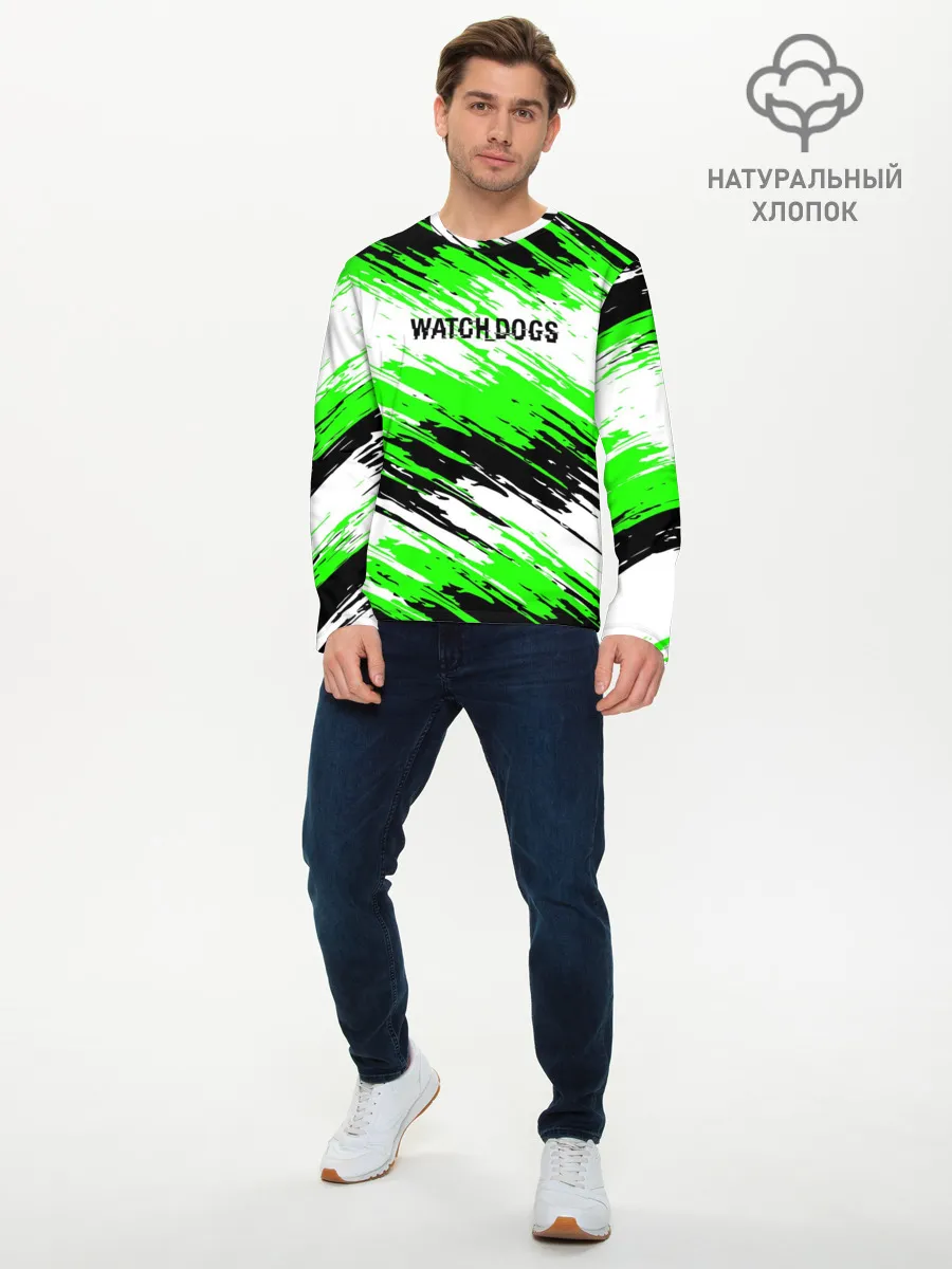 Мужской лонгслив базовый / Watch Dogs