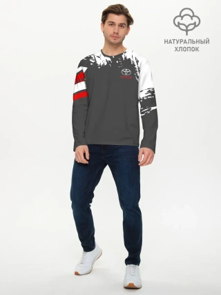 Мужской лонгслив базовый / TOYOTA SPORT