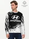 Мужской лонгслив базовый / Hyundai abstract sport