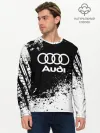 Мужской лонгслив базовый / Audi abstract sport