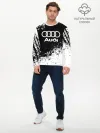 Мужской лонгслив базовый / Audi abstract sport