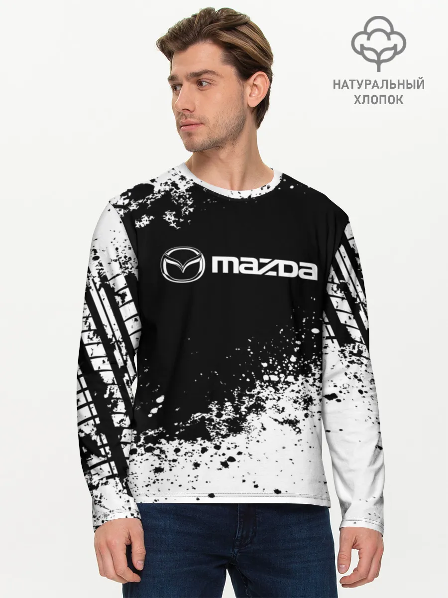 Мужской лонгслив базовый / Mazda