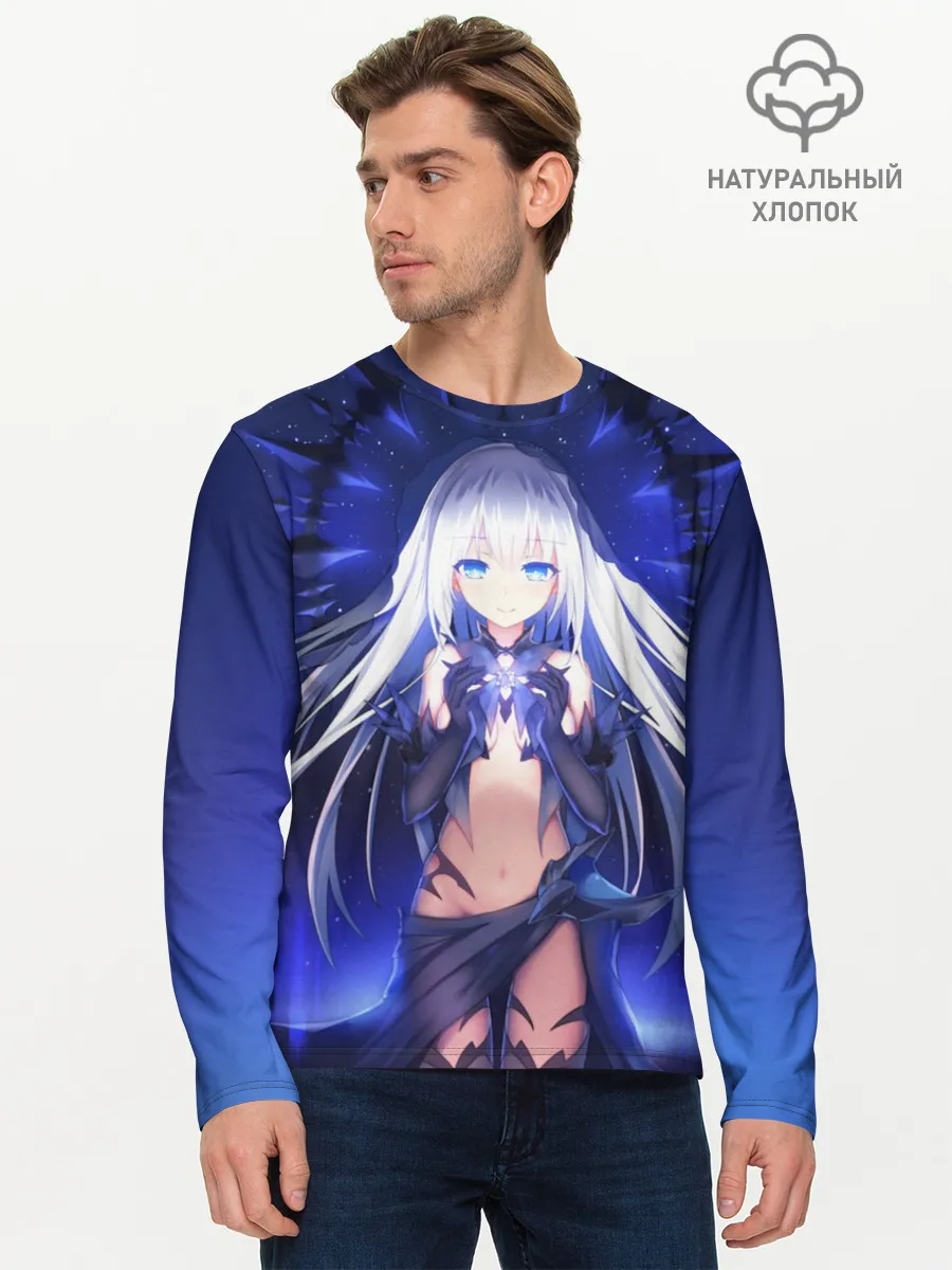 Мужской лонгслив базовый / Рандеву с Жизнью Аниме