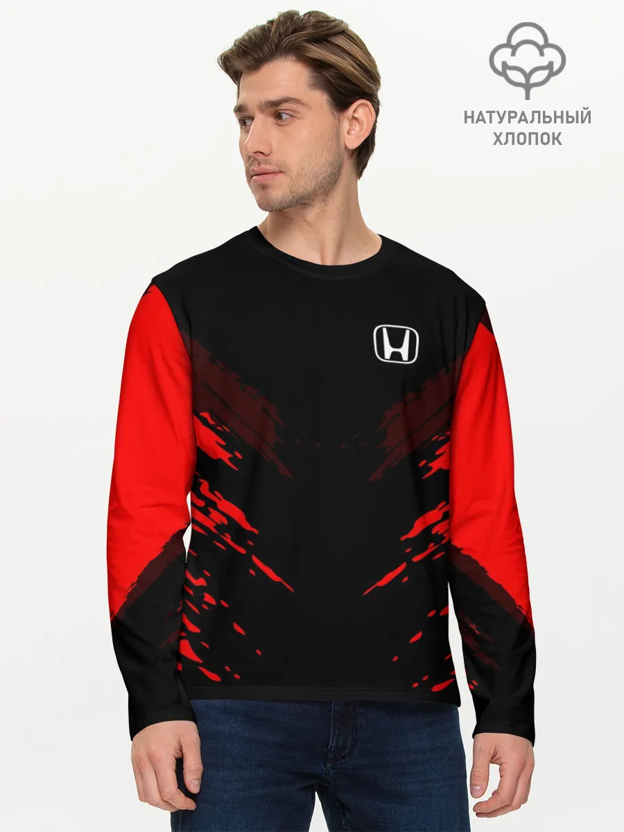 Мужской лонгслив базовый / Honda SPORT