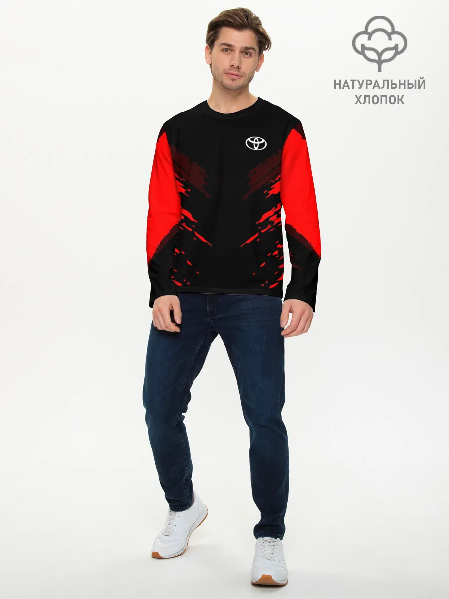 Мужской лонгслив базовый / Toyota SPORT