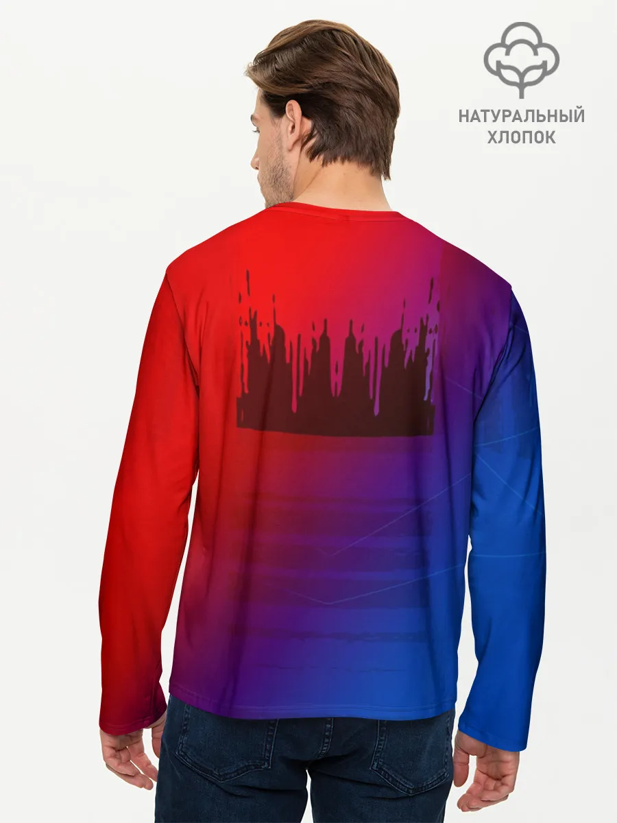 Мужской лонгслив базовый / FC Barcelona color sport