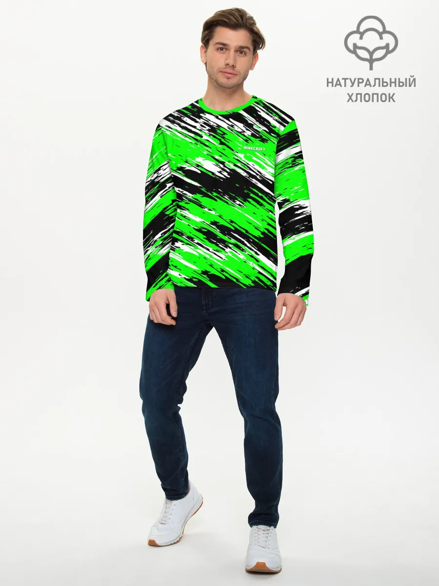 Мужской лонгслив базовый / Minecraft