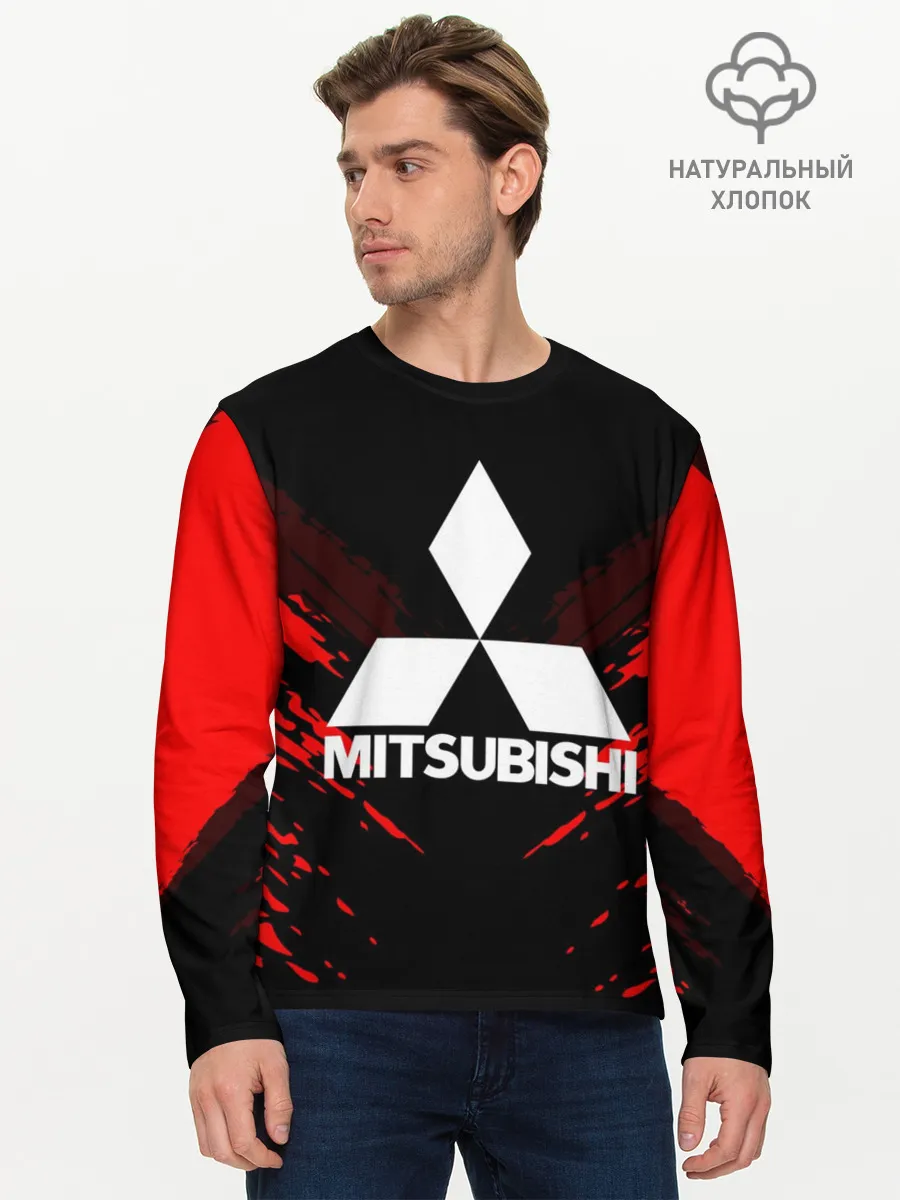 Мужской лонгслив базовый / MITSUBISHI SPORT COLLECTION