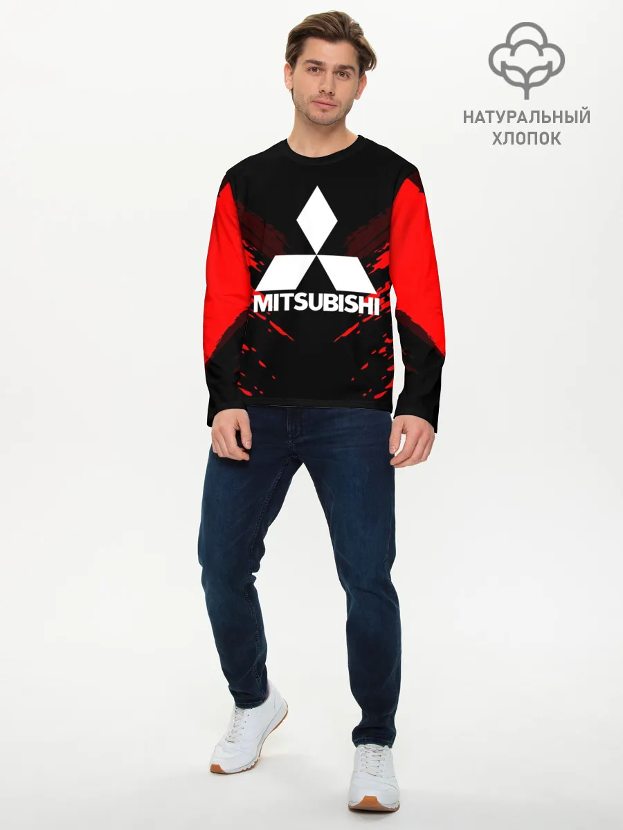 Мужской лонгслив базовый / MITSUBISHI SPORT COLLECTION