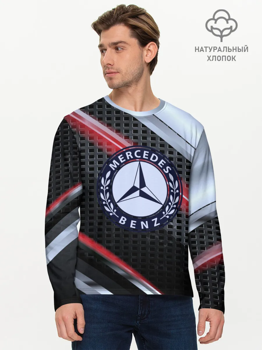 Мужской лонгслив базовый / MERCEDES high speed collection