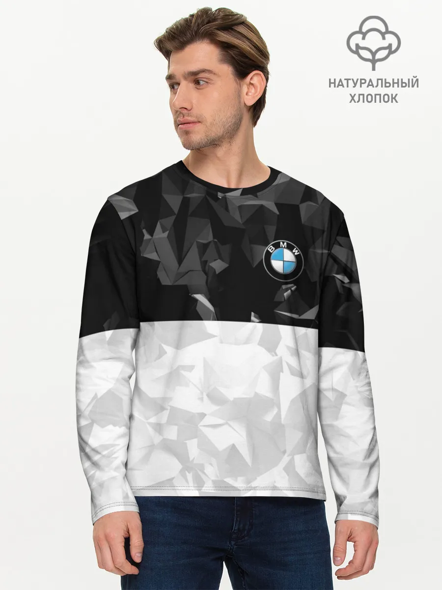 Мужской лонгслив базовый / BMW BLACK COLLECTION