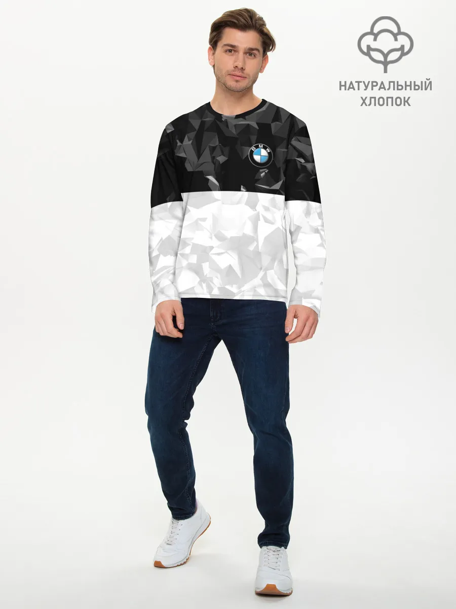 Мужской лонгслив базовый / BMW BLACK COLLECTION
