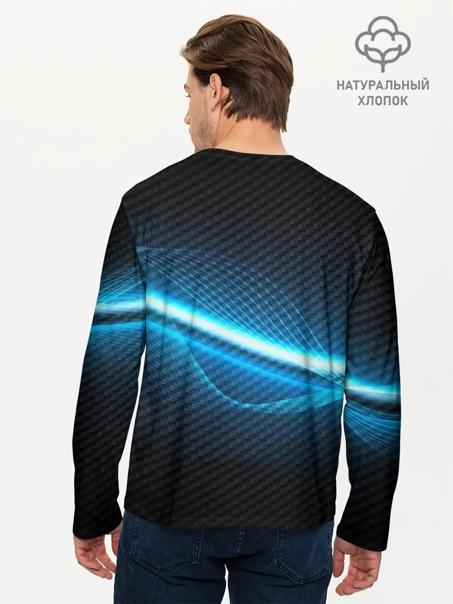 Мужской лонгслив базовый / KIA machine motor XXI