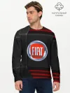 Мужской лонгслив базовый / FIAT auto sport