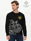 Мужской лонгслив базовый / Герб России