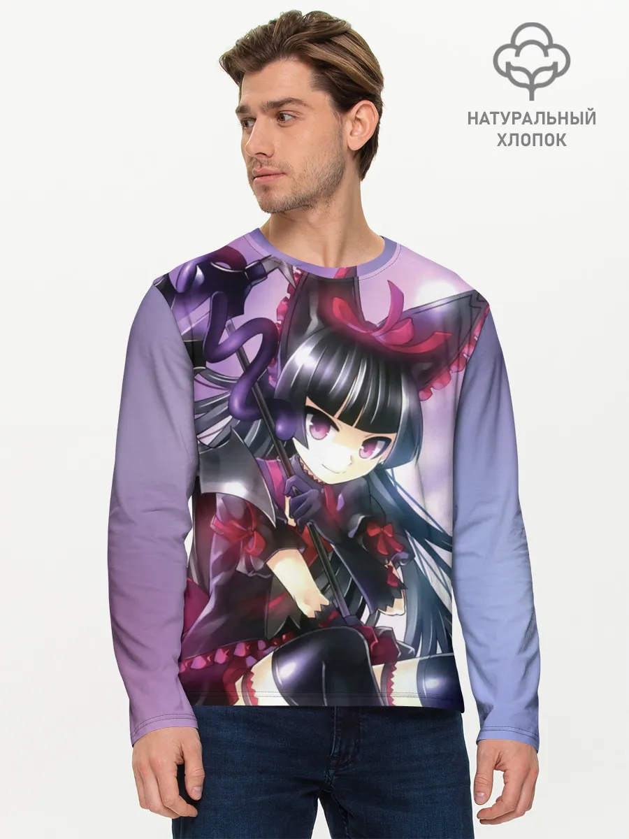 Мужской лонгслив базовый / Там бьются наши воины