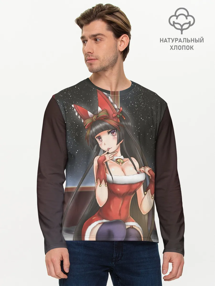 Мужской лонгслив базовый / Jieitai Kanochi nite