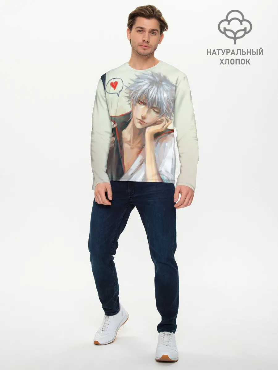 Мужской лонгслив базовый / Sakata Gintoki