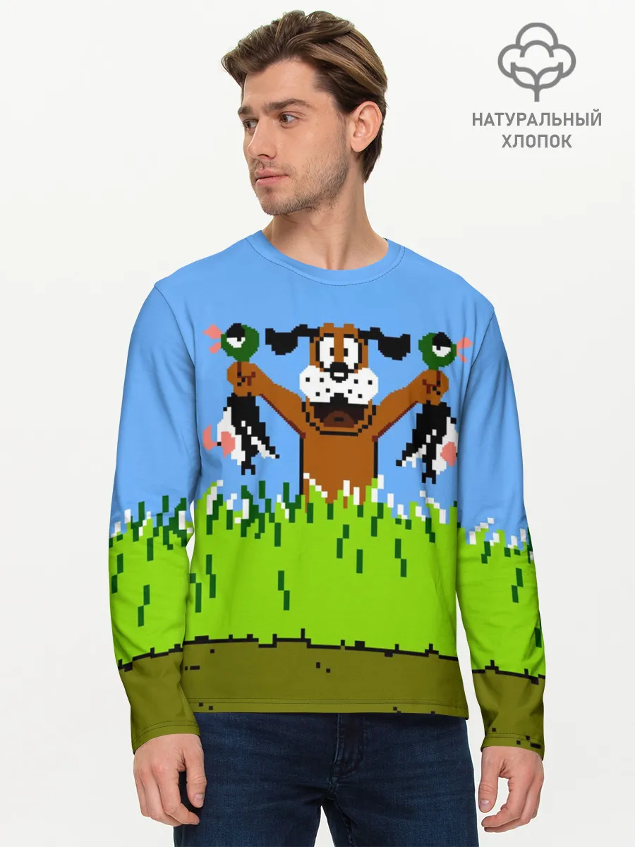 Мужской лонгслив базовый / Duck Hunt