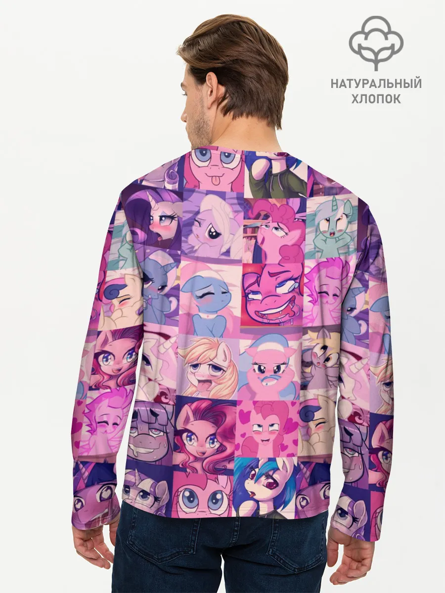 Мужской лонгслив базовый / My Little Pony Ahegao