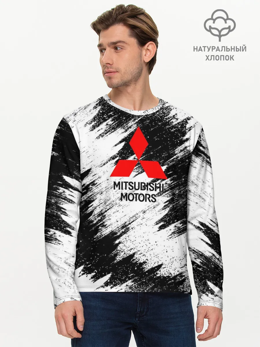 Мужской лонгслив базовый / Mitsubishi