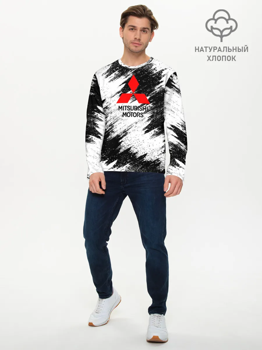 Мужской лонгслив базовый / Mitsubishi