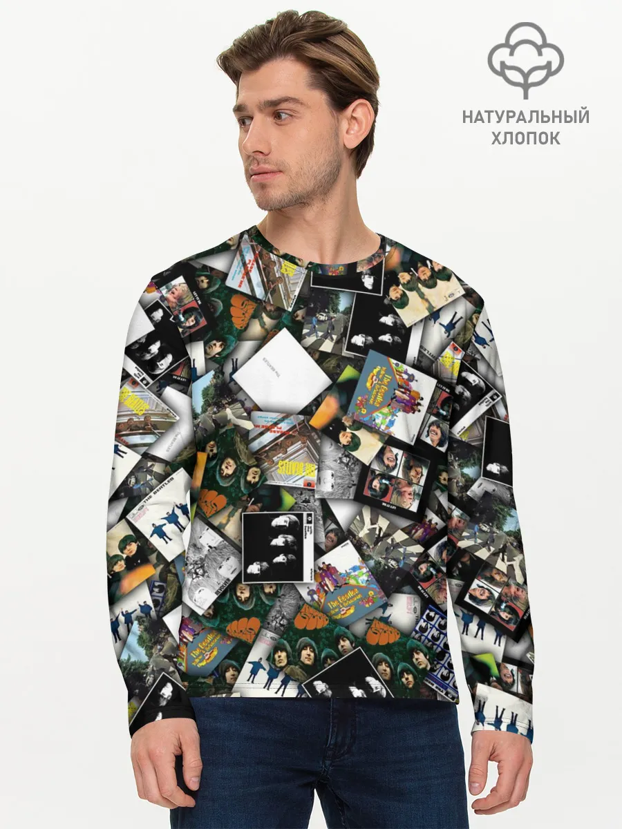 Мужской лонгслив базовый / The Beatles. Дискография